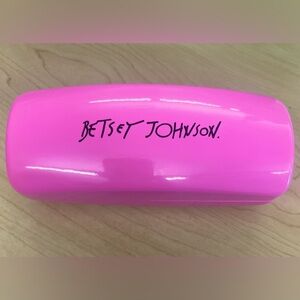 Betsey Johnson pink sunglasses case